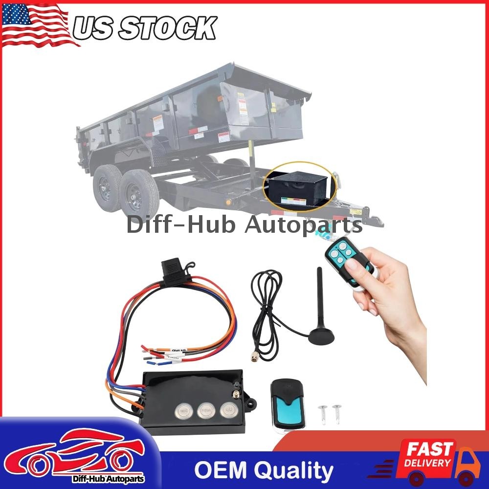G3-H01 Dump Trailer Wireless Remote Control System Kit Hydraulic Lift Winch Tilt