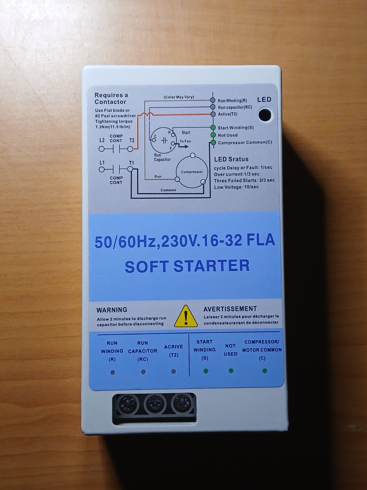 AC Soft Starter w/ Reverse Motor Protection 16-32A For 4-7 Ton AC