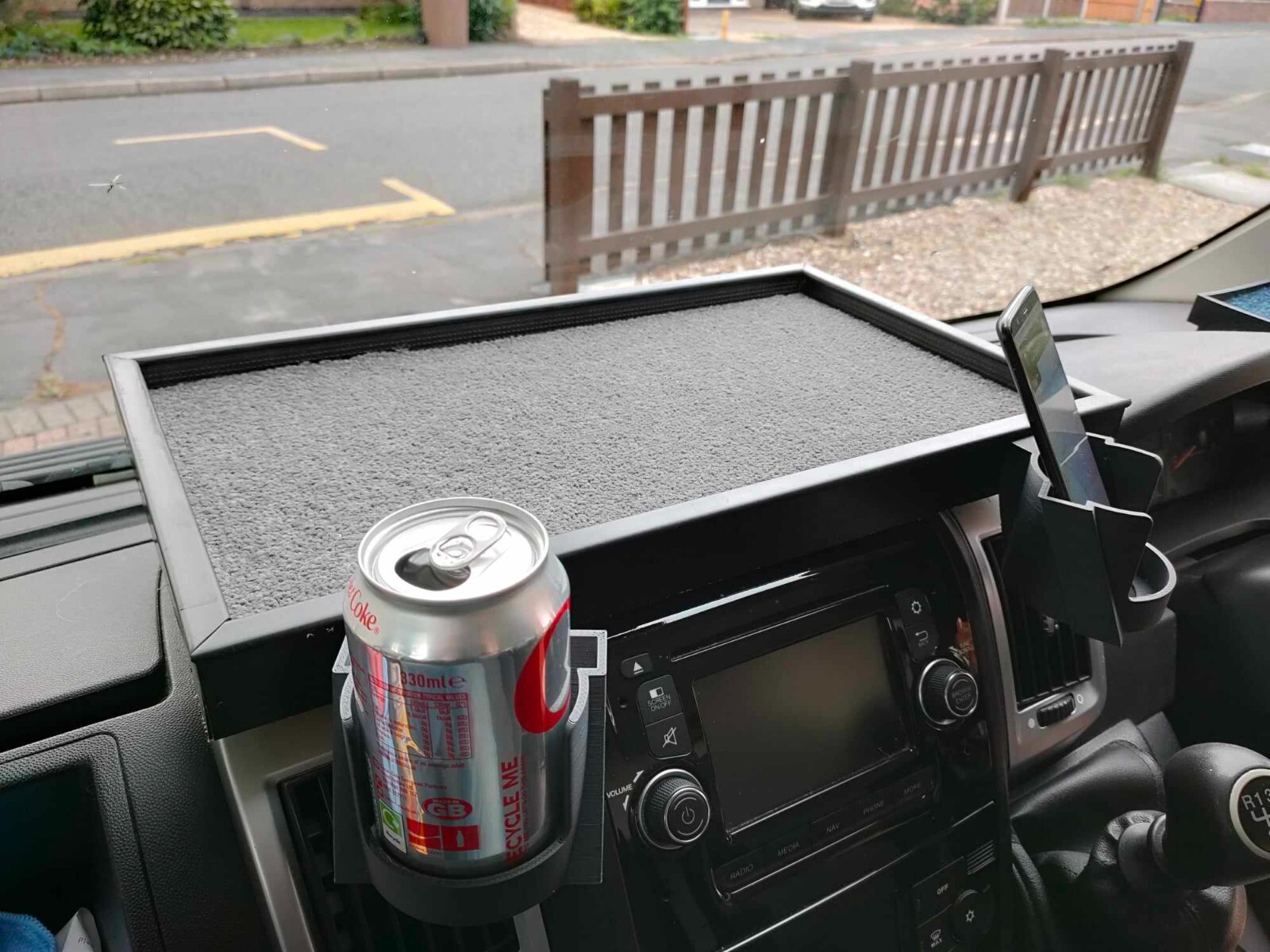 Dashboard Table Peugeot Boxer, Citroen Relay, Fiat Ducato + Phone/Cup Holders