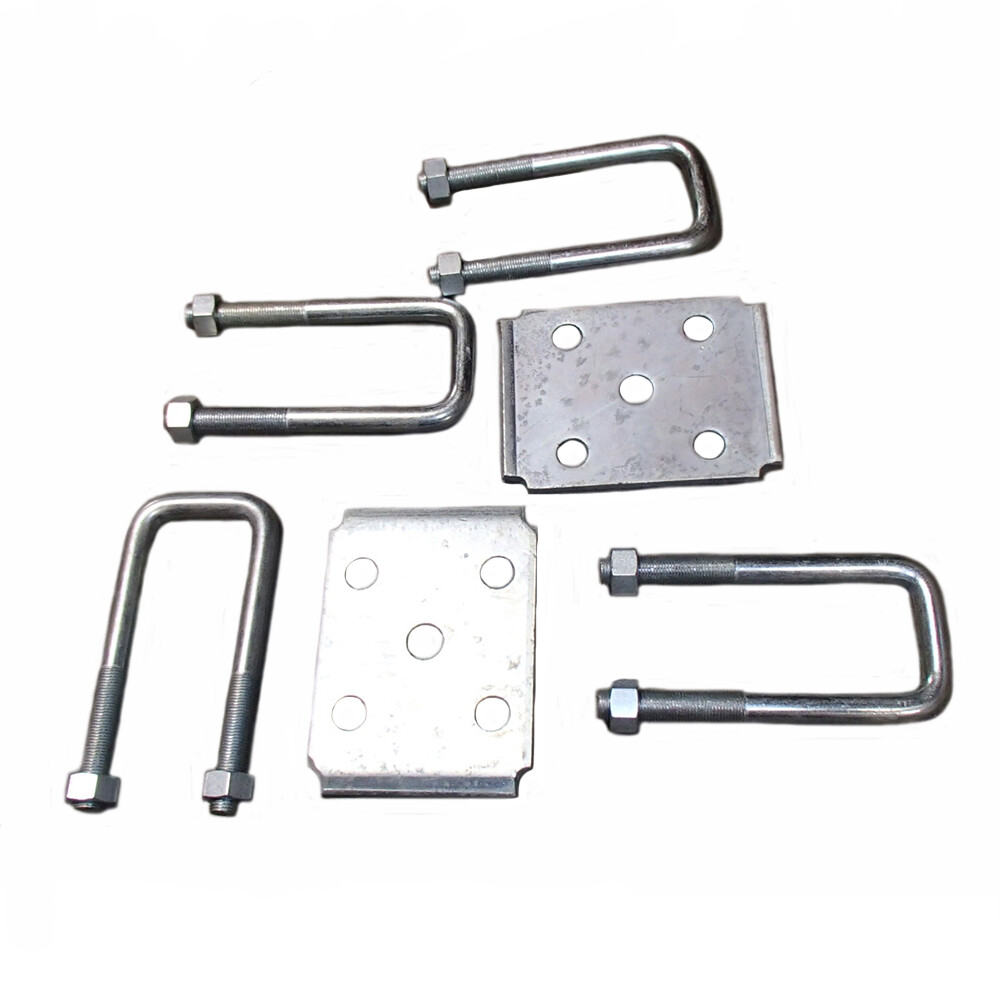 Trailer Leaf Spring Axle 9/16″ U-Bolt Kit – 2″ Square Head 3-1/8″ W x 6-1/4″ H