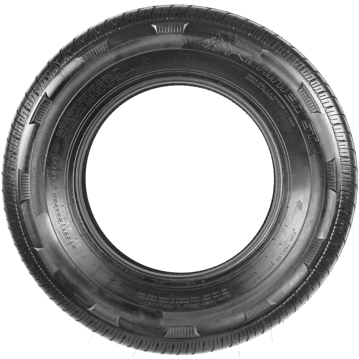 Tire 145R12 Rainier ST Steel Belted Radial Trailer Load E 10 Ply