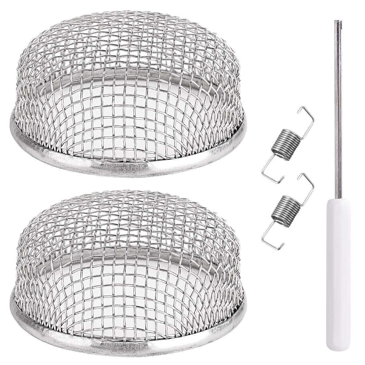 2Pcs For RV Furnace Vent Cover 2.8 inch Flying Insect Bug Screen Camper Heater