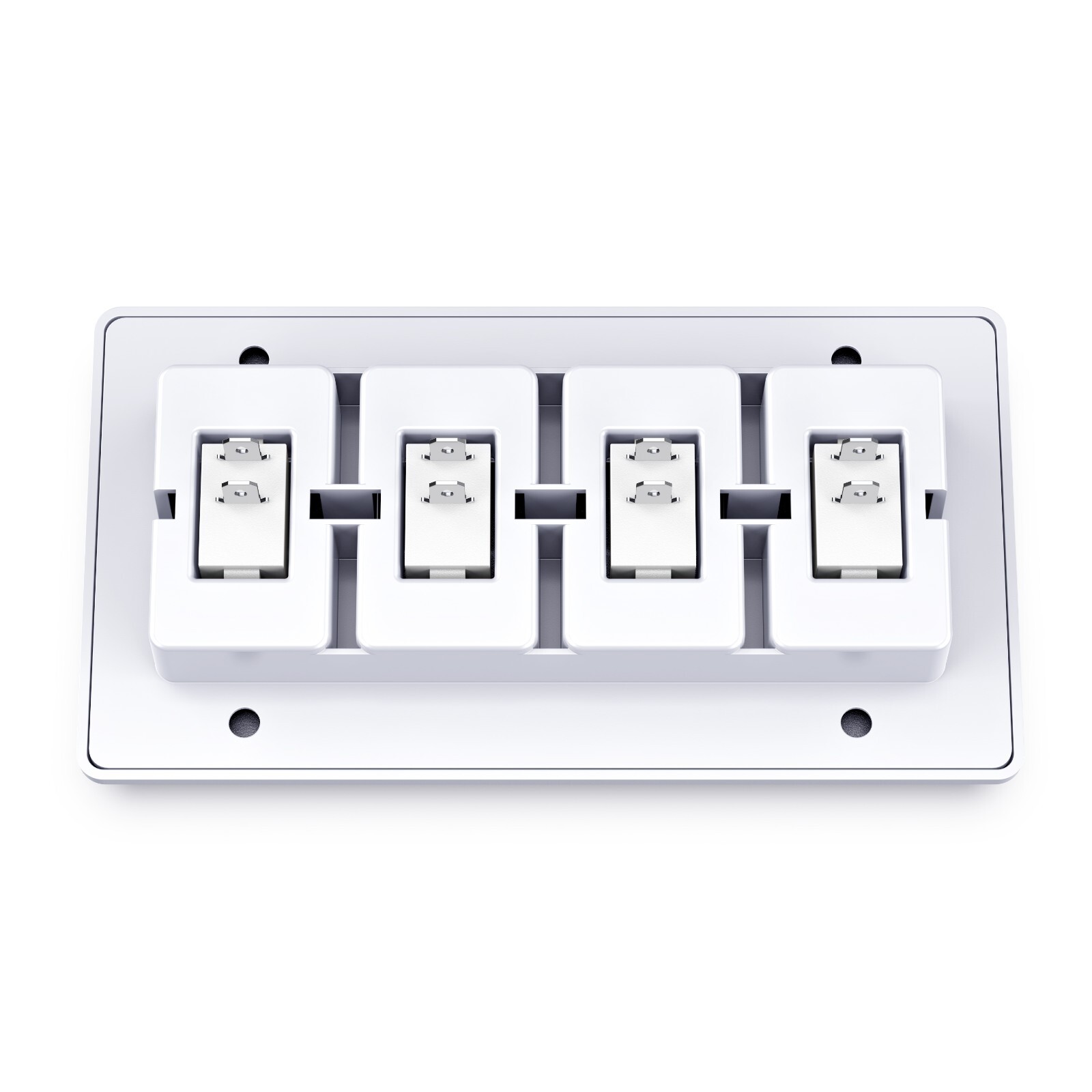 Single 4-Gang On-OFF 12 volt White Light Switch – RV Camper Trailer Marine Boat