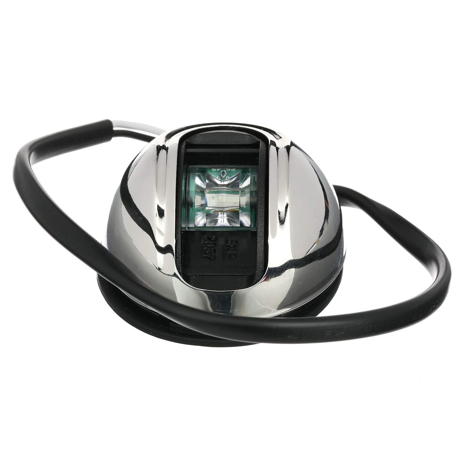 Attwood NV4012SSG-7 Stainless Steel Green Vertical Boat Navigation Light