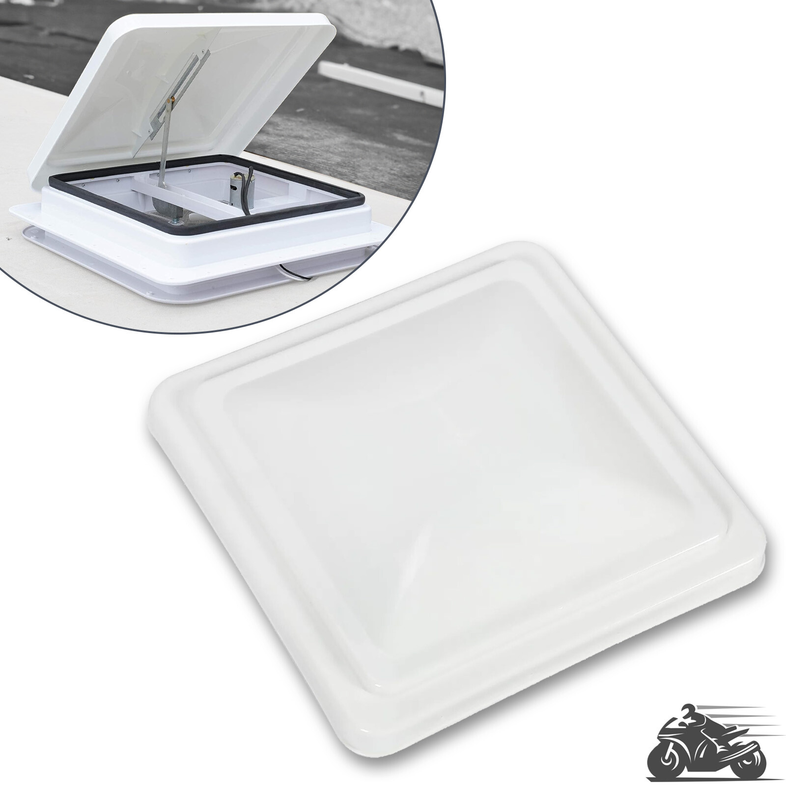 14″X14″ For RV Replacement Roof Vent Cover White Camper (Trailer) Vent Cover