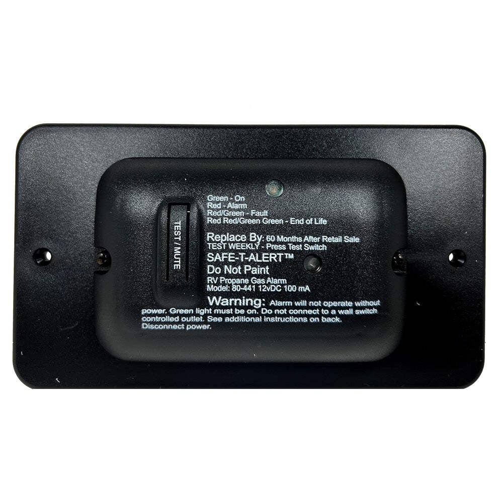 Safe-T-Alert 80 Series Black Propane Gas Alarm – 12V [80-441-BL-TR]