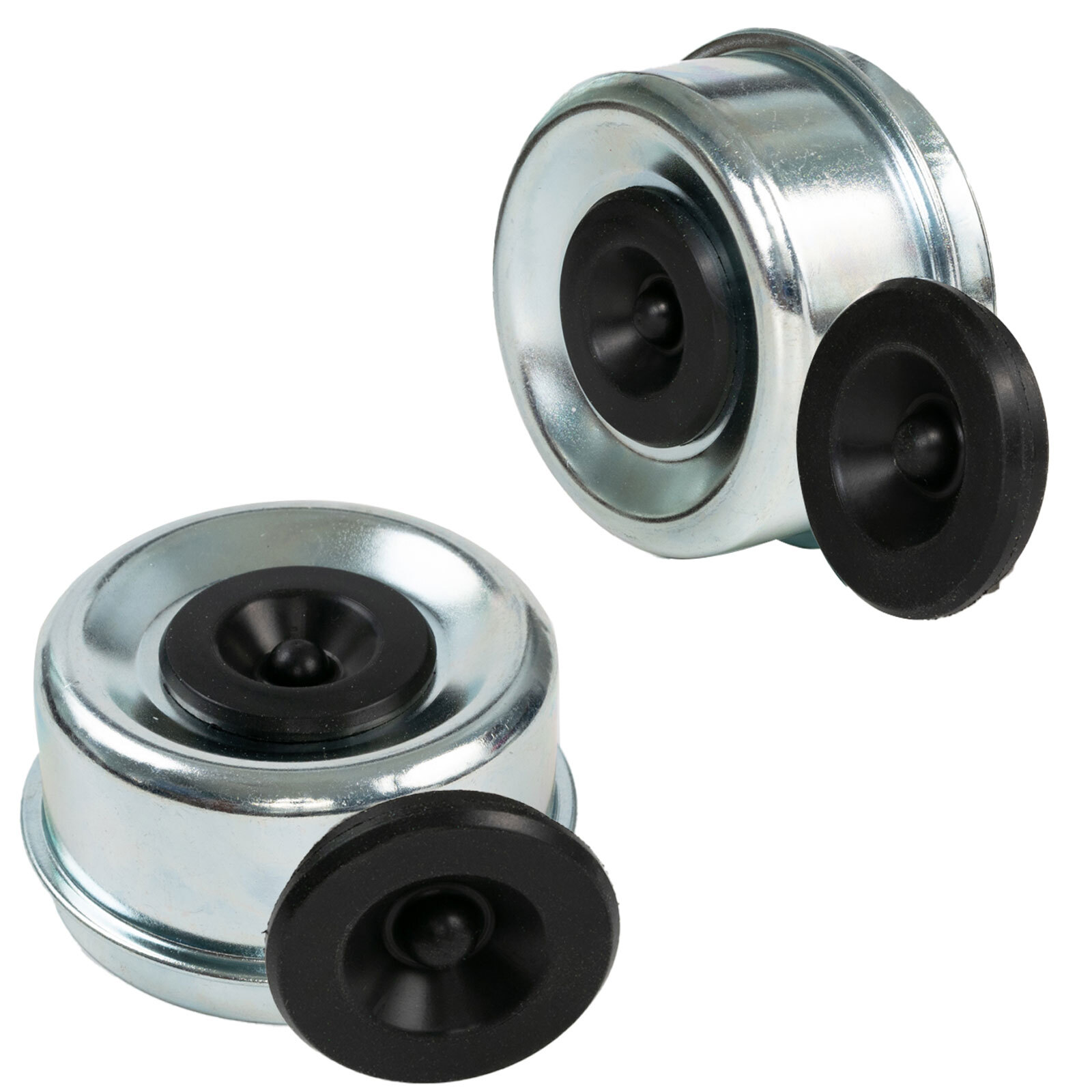 (2)Trailer RV Camper 2.72″ Axle Dust Cap Grease Cover Dexter EZ Lube Rubber Plug