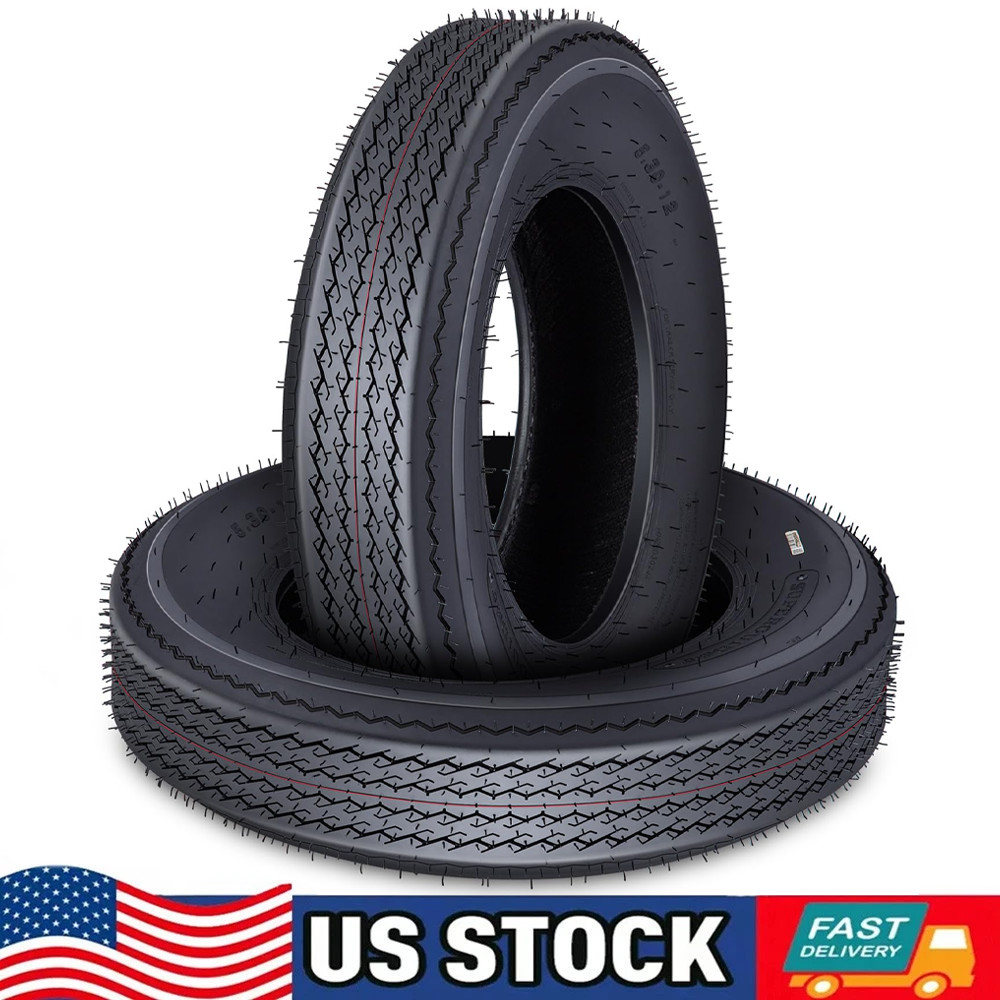 GarveeTech 5.3-12 5.3×12 530-12 Trailer Tires Boat Highway LRC 6 PR Set of 2