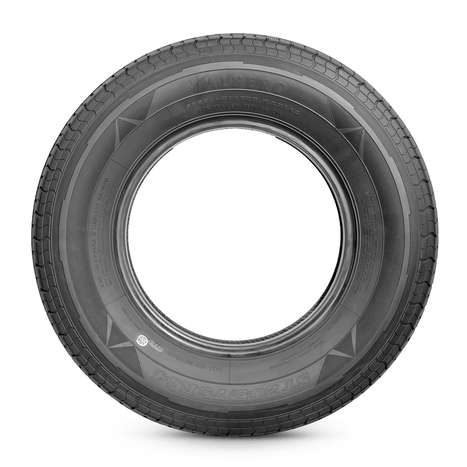 Set Of 4 ST205/75R14 Radial Trailer Tires 8PR 205 75 14 Replacement Load Range D