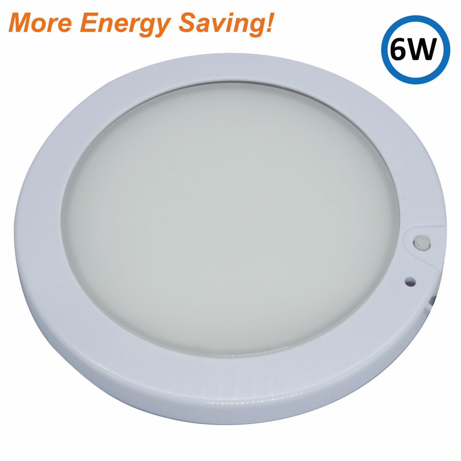 Facon 5Inch Dimmable LED RV Panel Light w/Switch and Blue Indicator 12V DC 4000K