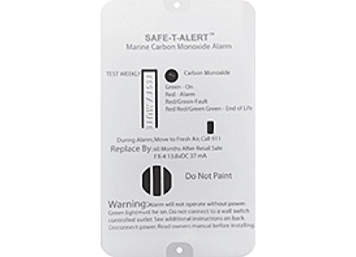 MTI FX-4- MARINE Safe T-Alert Marine Carbon Monoxide Alarm White Surface Mount