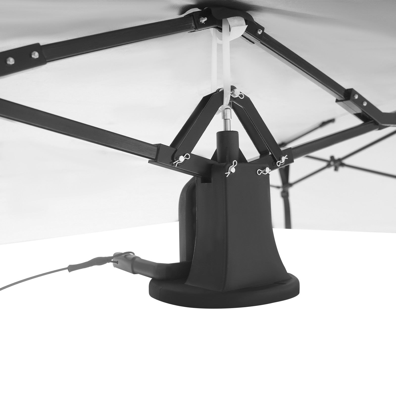 Folding Car Umbrella Removable Carport Awning Cover Semi-Automatic Car Canopy