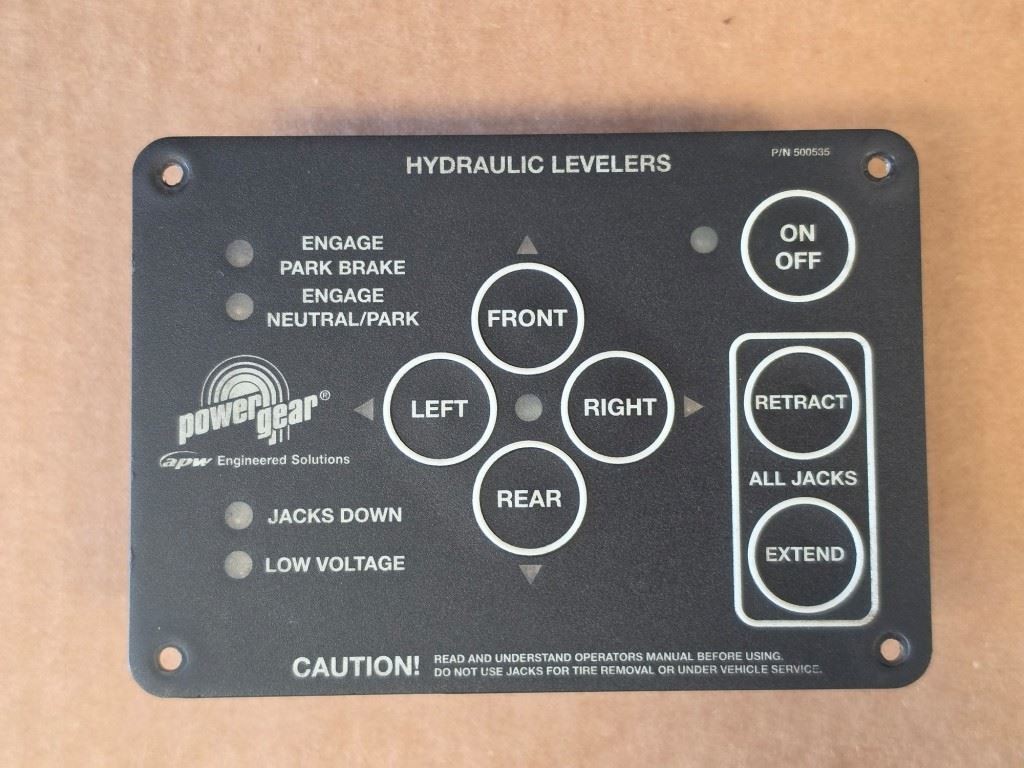USED 2001 Power Gear Hydraulic Leveler CONTROL PANEL P/N 500535 Ship Los Angeles