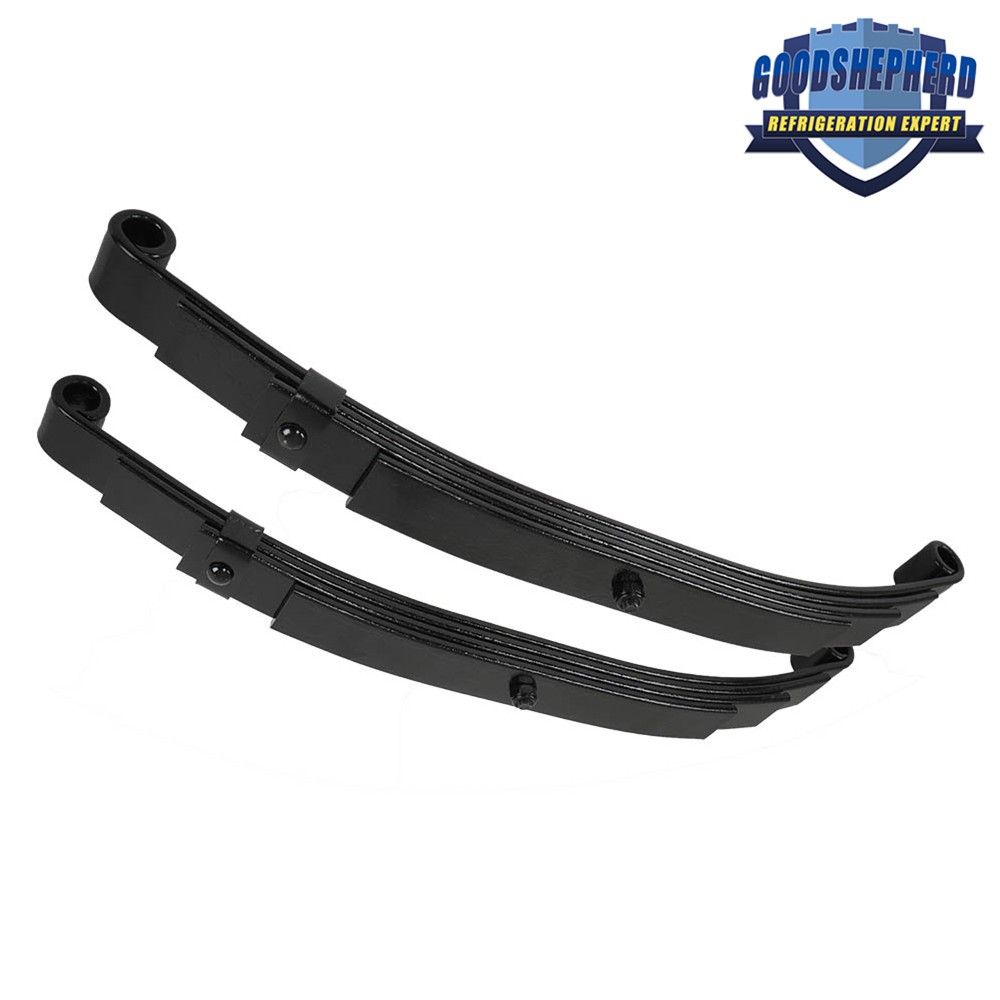 Pair Trailer Leaf Spring 4 Leaf Double Eye 2500 lbs Cap Set For 5000 lbs Axle