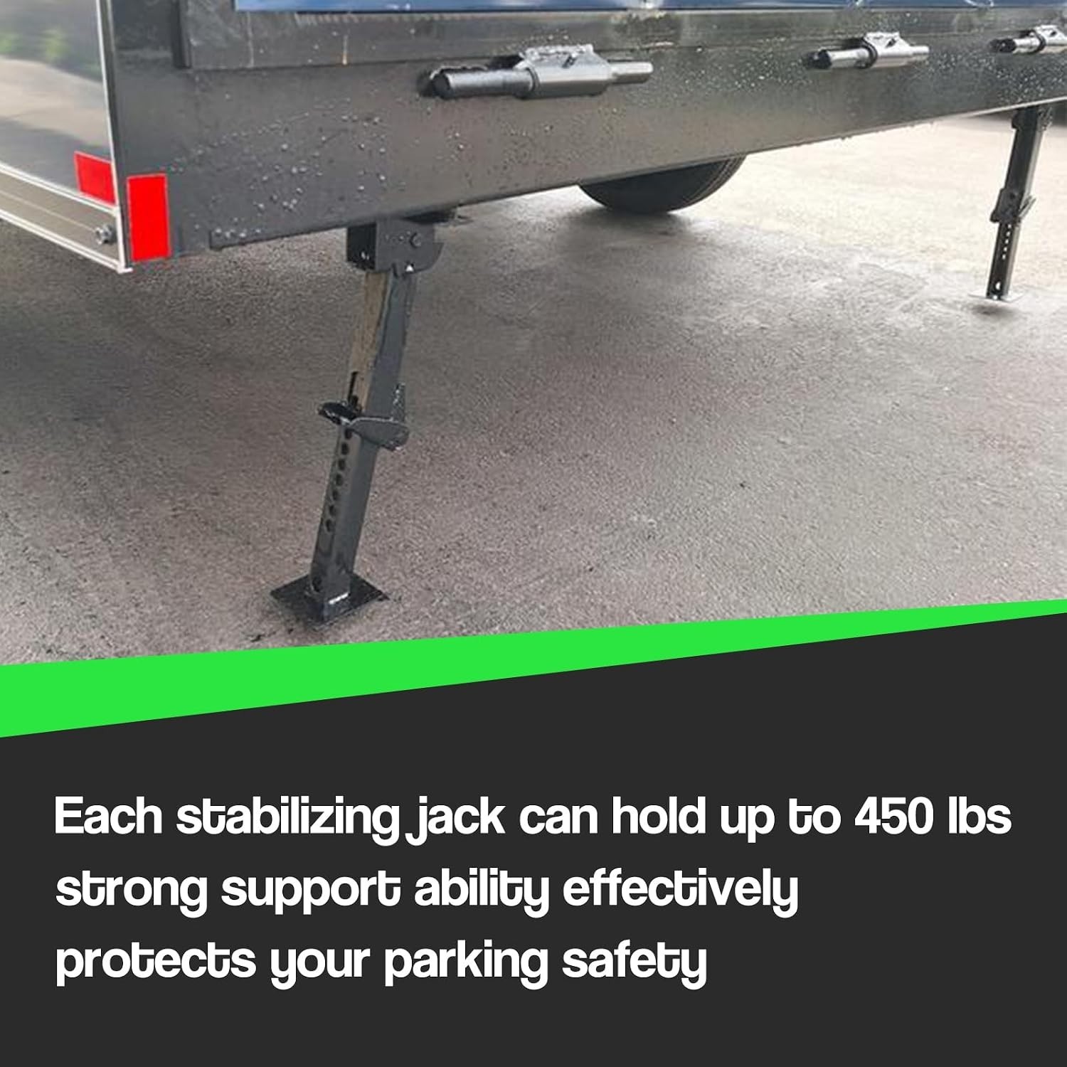 Efficient RV Stabilizer Jacks Set – 1000 lbs Each, Telescoping Design for Travel
