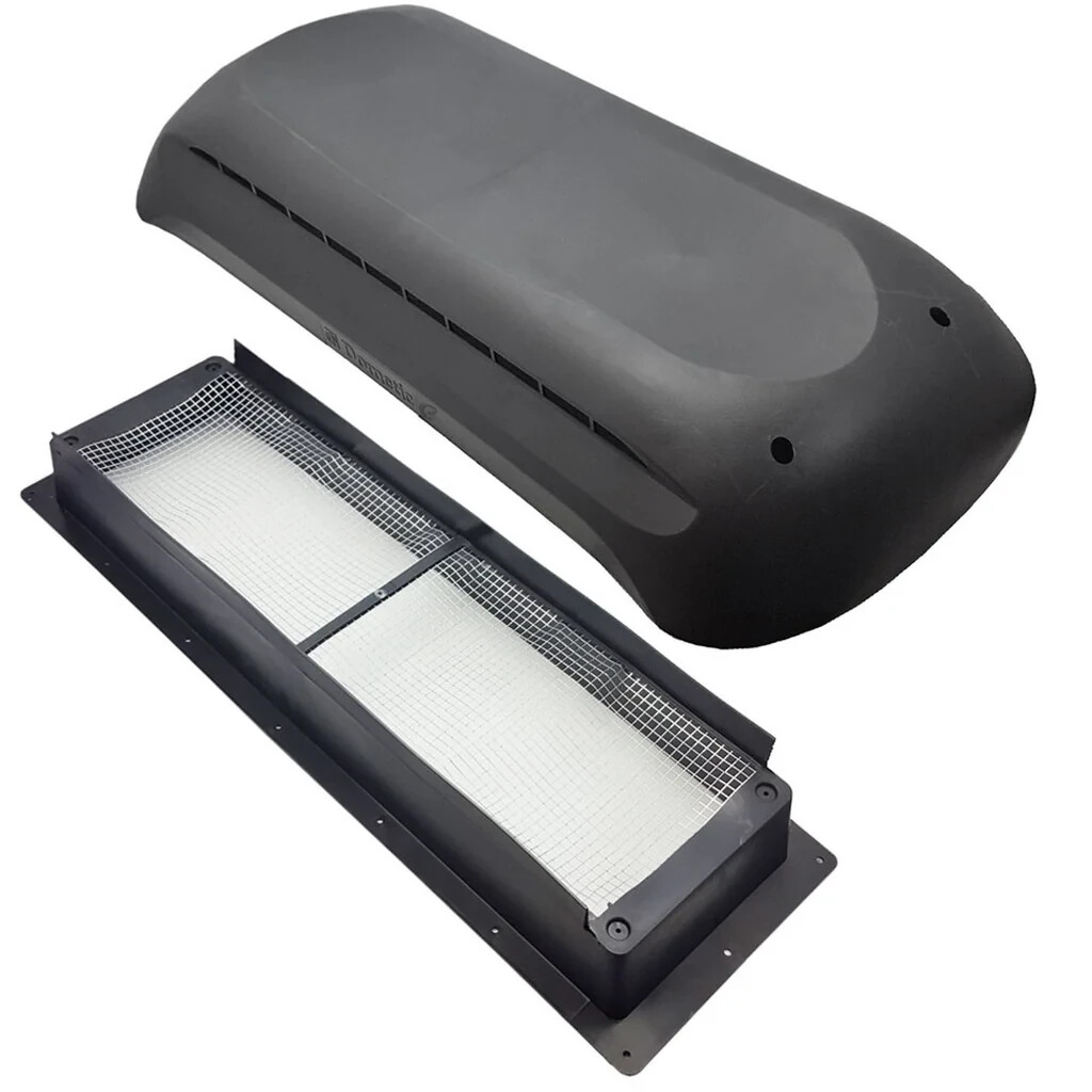 Dometic RV Refrigerator Roof Vent Black 3311236024 (NO HARDWARE) Camper