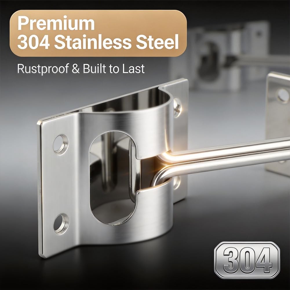 304 Stainless Steel T Style RV Door Holder Entry Catch Latch Hardware