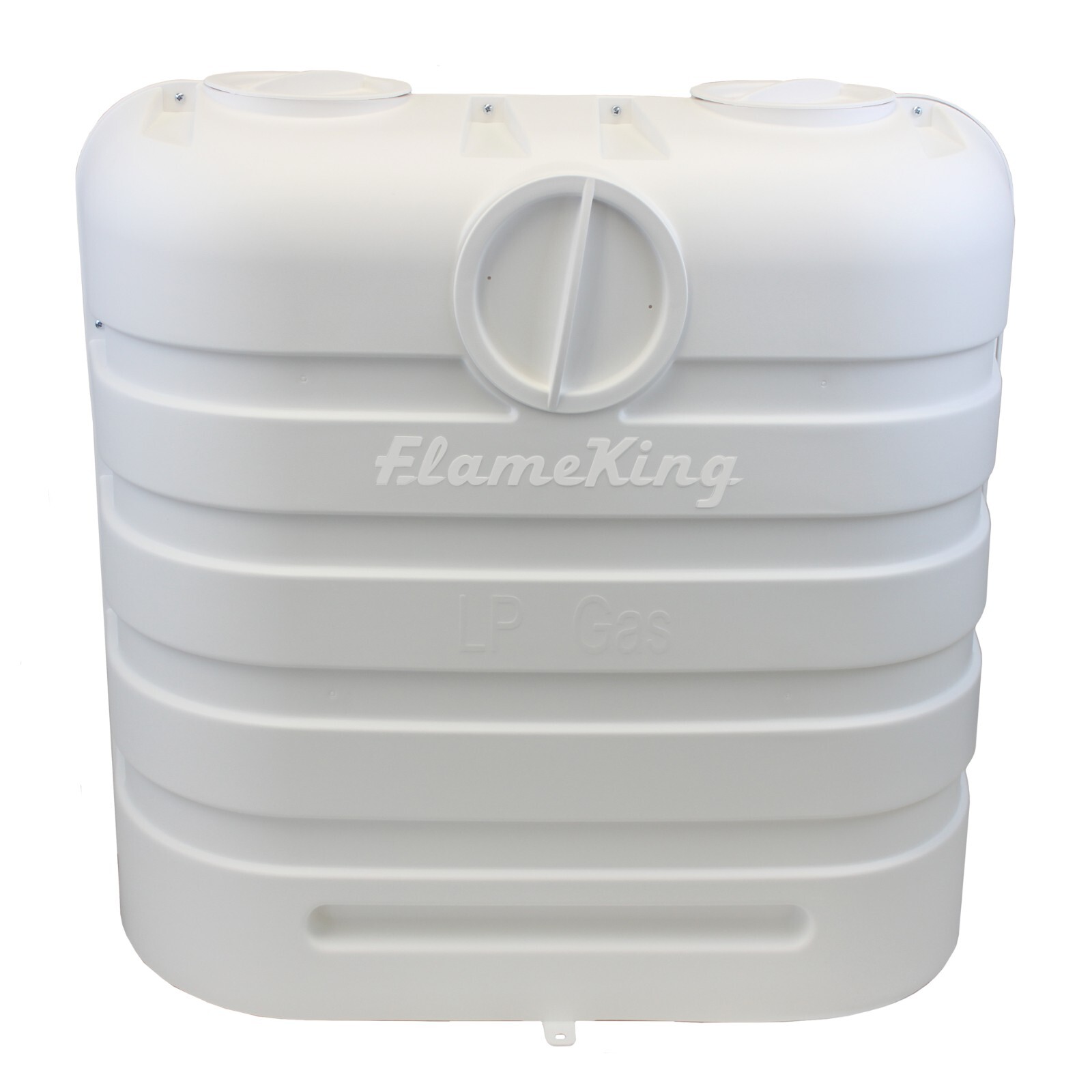 Flame King Heavy Duty Dual 30 lb White Propane Tank Cover for RV & Camper