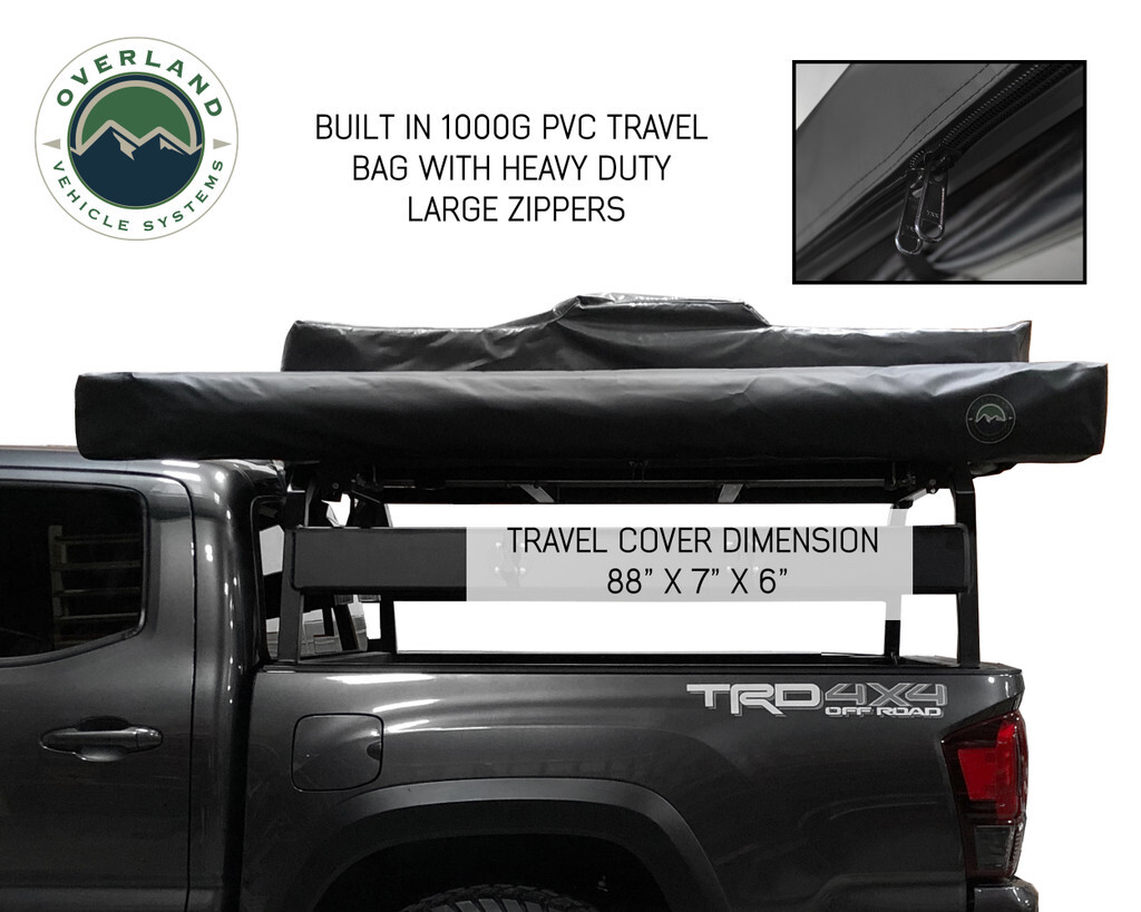 Overland Vehicle Systems Nomadic Awning – 8.0 With Black Cover