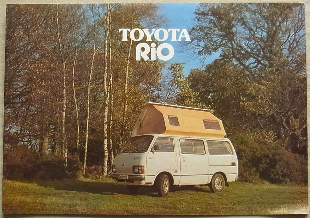 TOYOTA RIO Motor Caravan Sales Brochure c1978 English French German Dutch Text