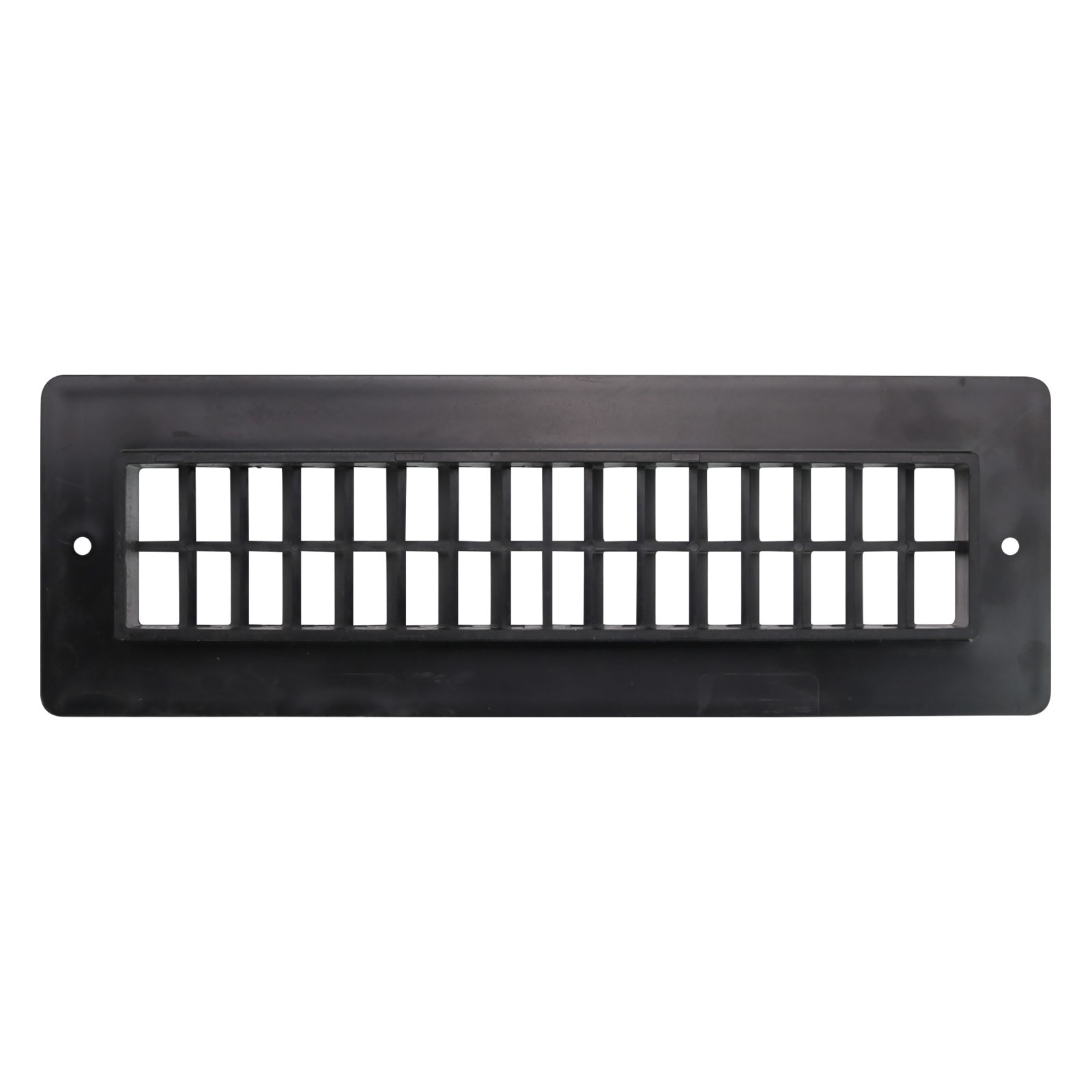 RV Floor Register Plastic Floor Vent 2″ x 10″ Undampered Duct Cover (Black)