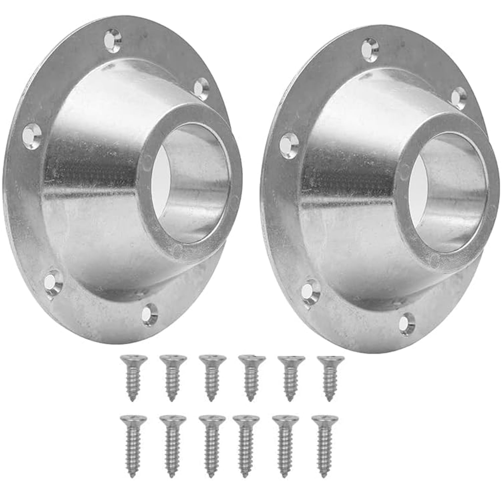 2 Pcs Aluminum RV Table Base Mount Camper Table Leg Base with Mounting Screws