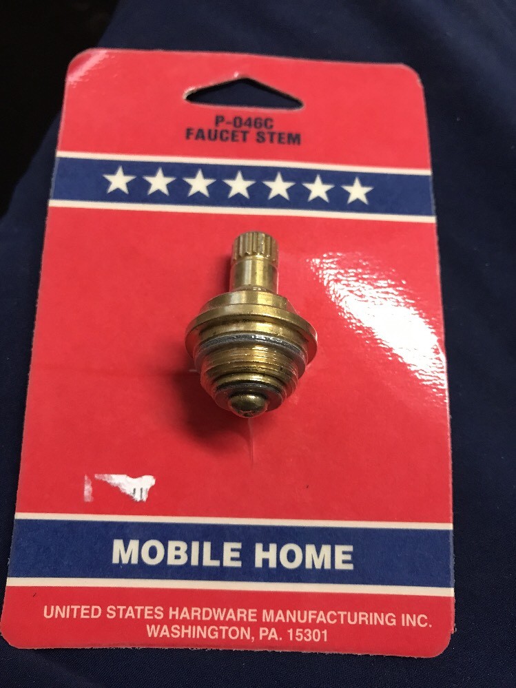 U.S.Hardware Mobile Motor Home RV Faucet Stem For Tiger & Empire P-046C New!