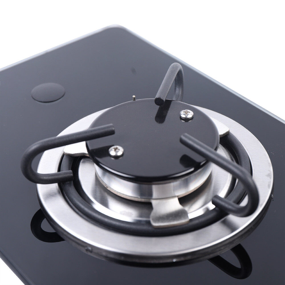 RV Camper Gas Cooktop 1-Burner Boat Caravan LPG Gas Stove Hob W/ Tempered Glass
