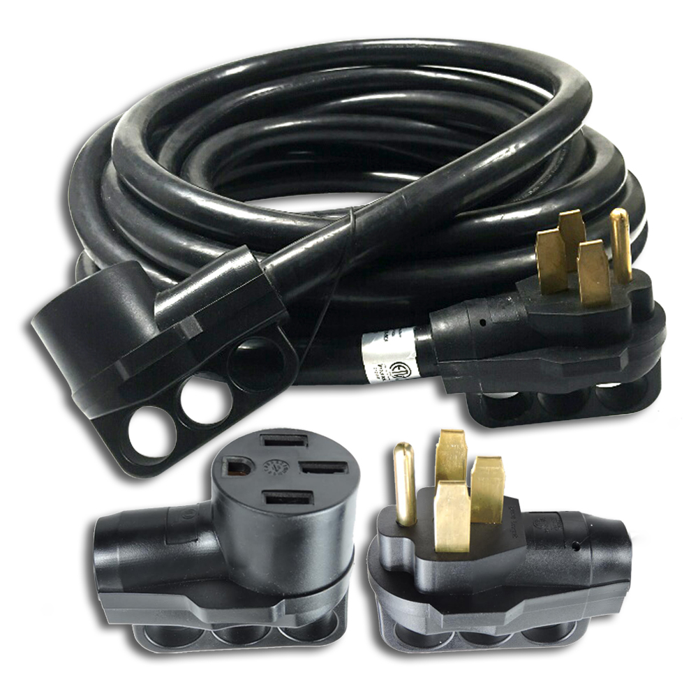 50 Foot 50 Amp RV Extension Power Cord 100% Copper Wires Trailer Motorhome New!