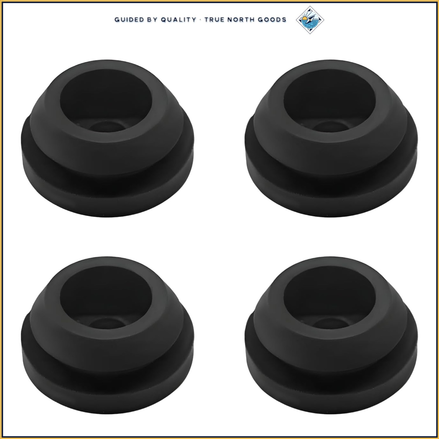 Universal Rubber Grommets for RV Stove Tops – 4 Piece Set for Grate Protection