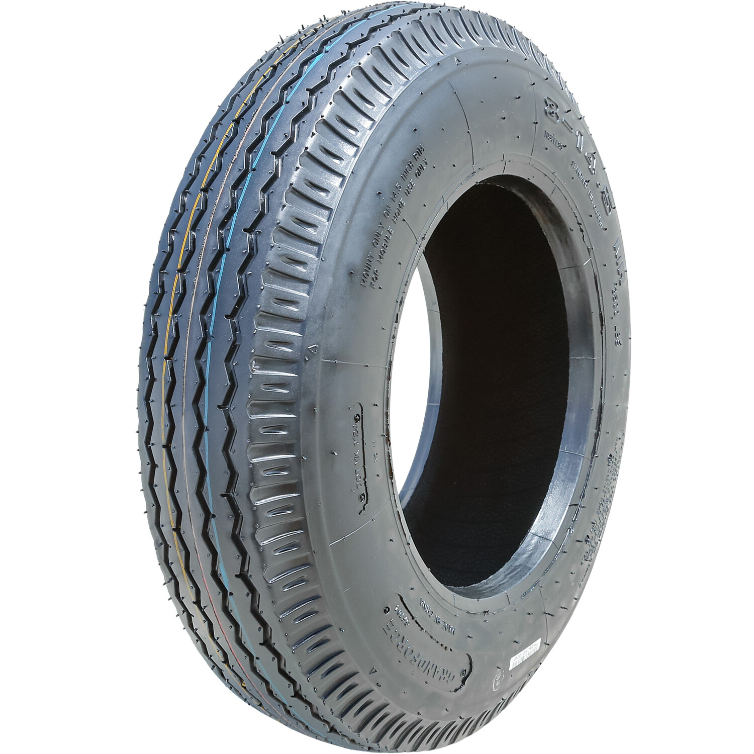 Tire ST 8-14.5 Grandforce GF704 Mobile Home Trailer Load G 14 Ply