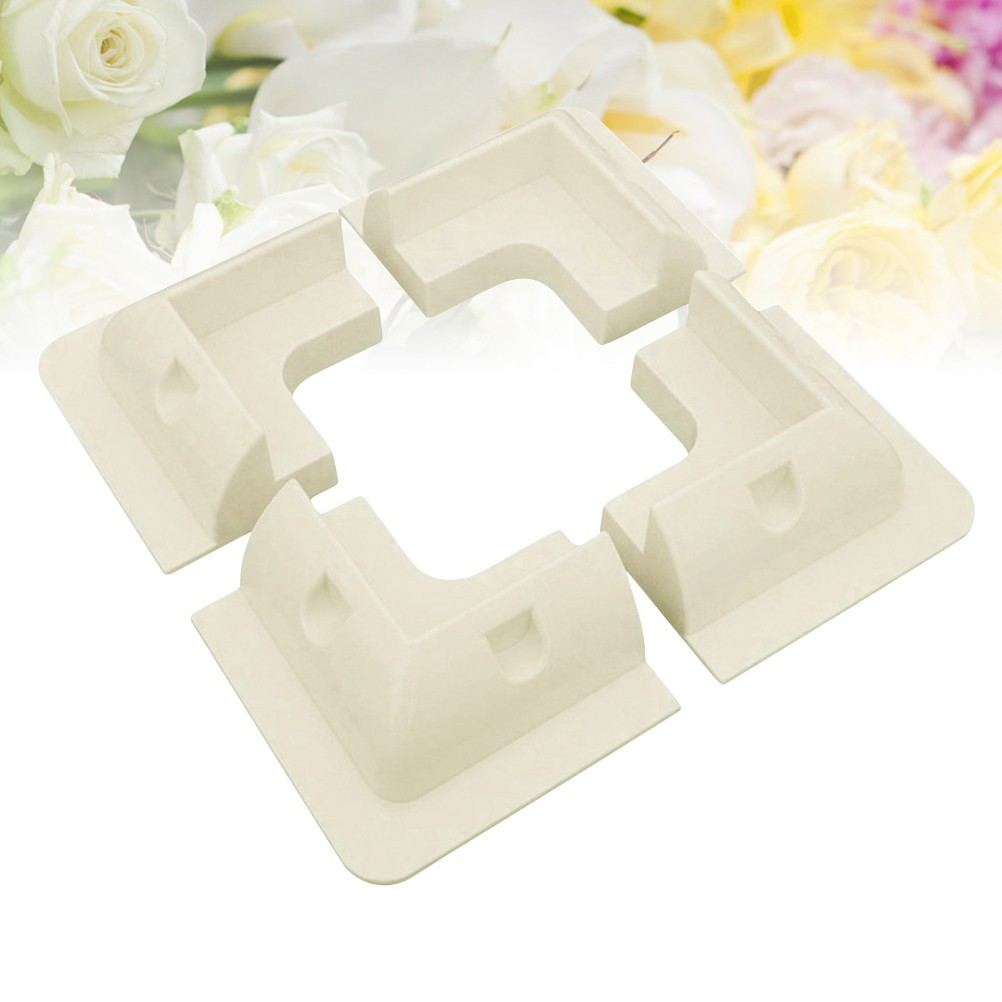 4Pcs Solar Panel Roof Mounting Brackets White Reusable Stand for Car and Rv