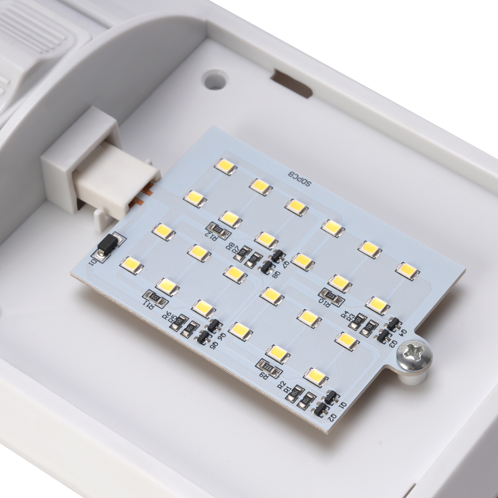 2PCS 12V LED White Ceiling Fixture Double Dome Light For Camper Trailer RV