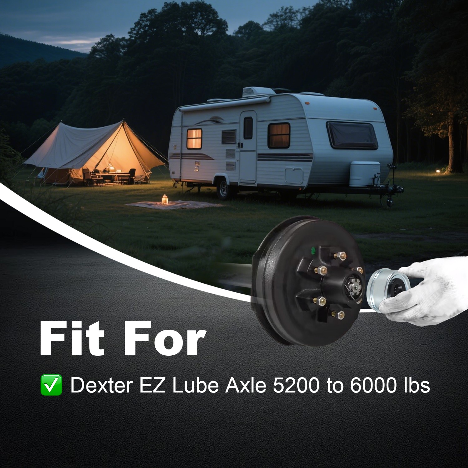 4x 2.44″ Grease Cover Trailer Axle Hub Rubber Plug Dust Cap for Dexter EZ Lube