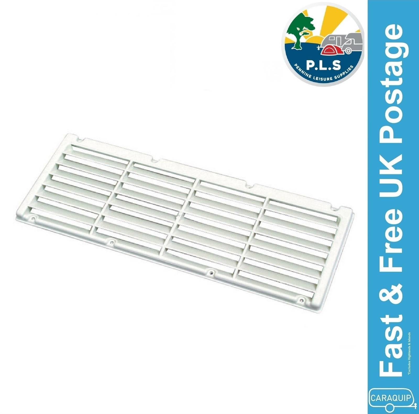 MPK Fridge Vent Caravan Motorhome White Surface Mounted Air 369 x 139mm 5045.21W