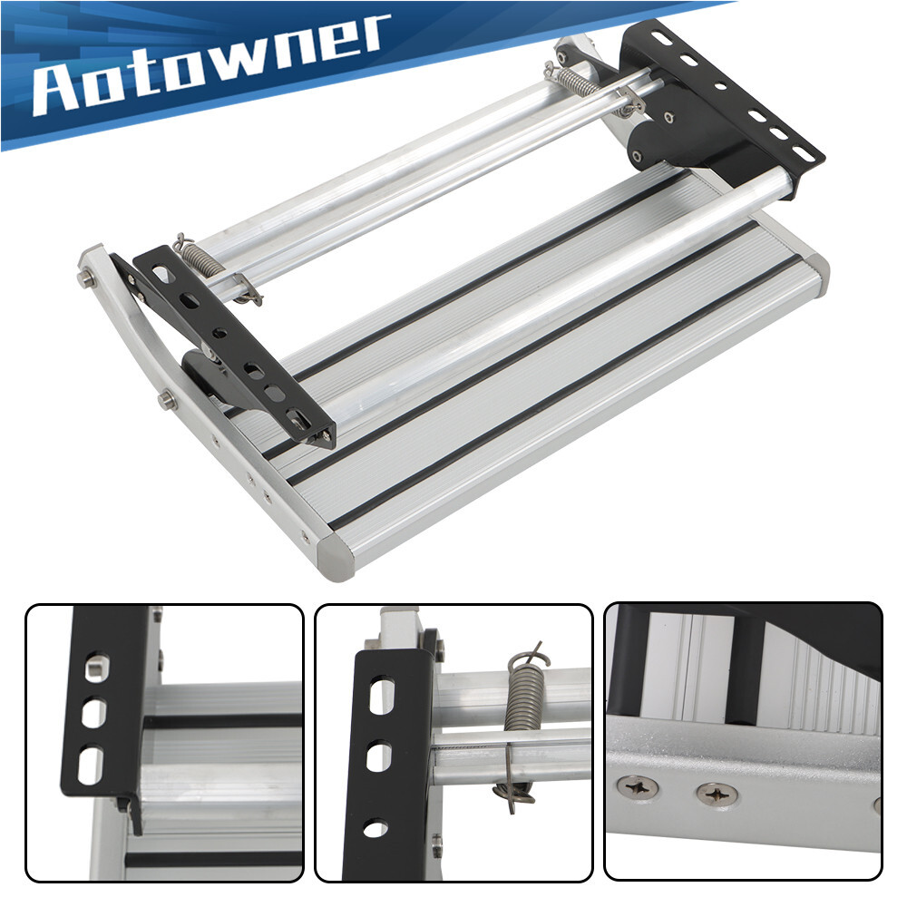 Pull Out Retractable One Step RV Camper Motorhome Platform Steps Stair Anti-Slip