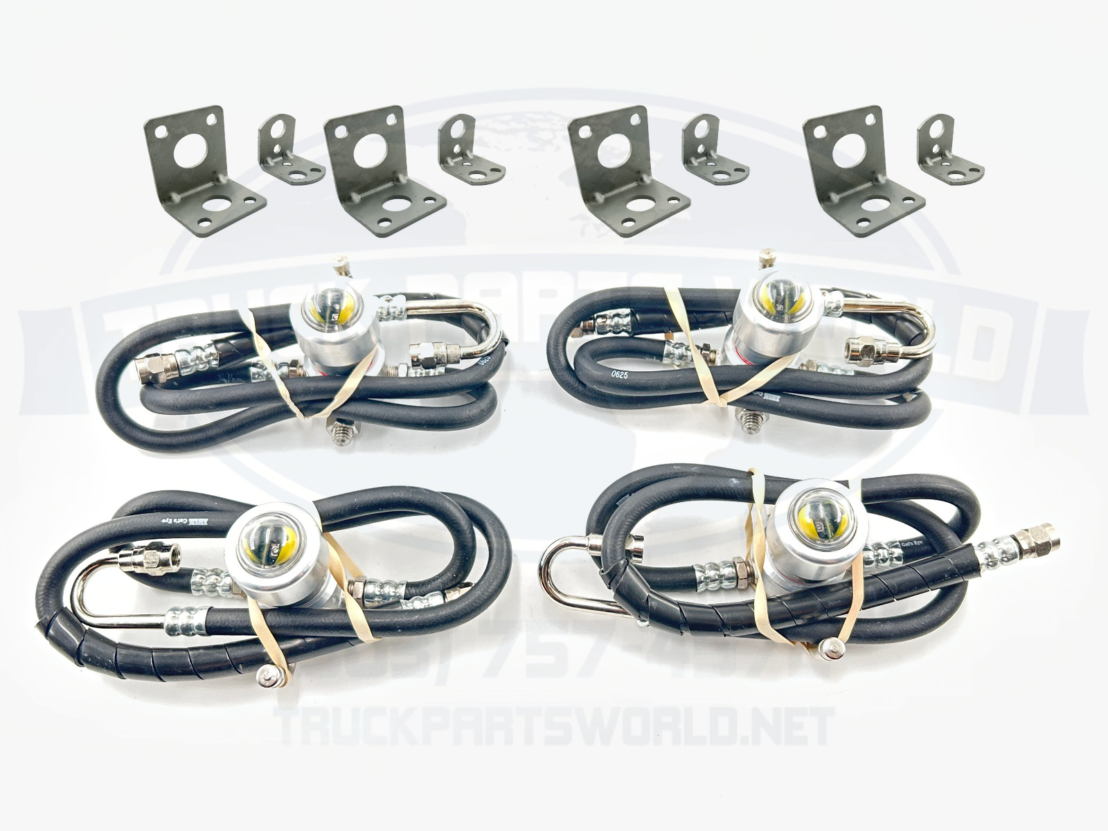 Cat’s Eye Tire Pressure Maintenance System Dual Trucks Trailer 120PSI 4pk Rubber