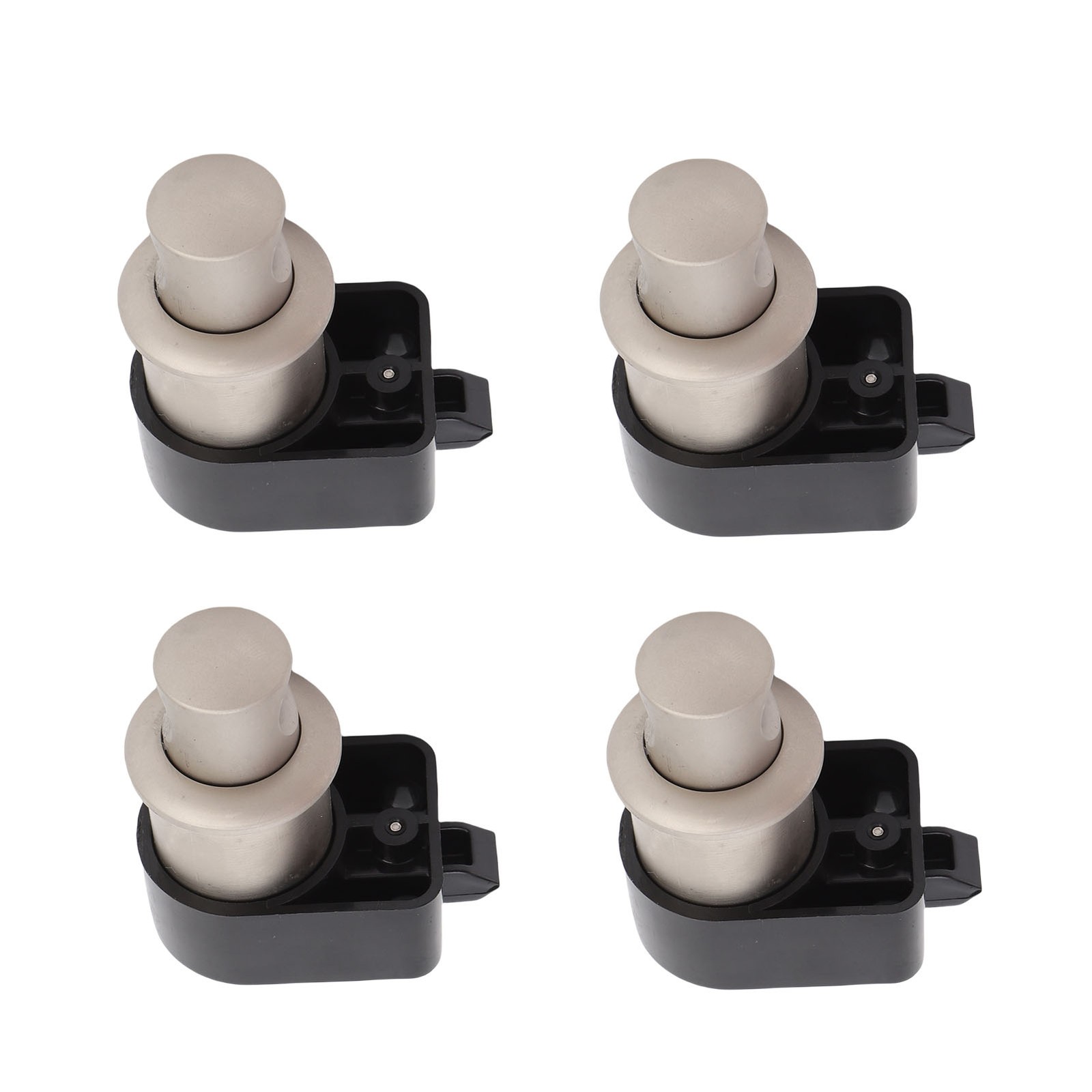 Push Button Cabinet Lock Metal Push To Open Locks For 0.71-0.94in Door Thic BKHW