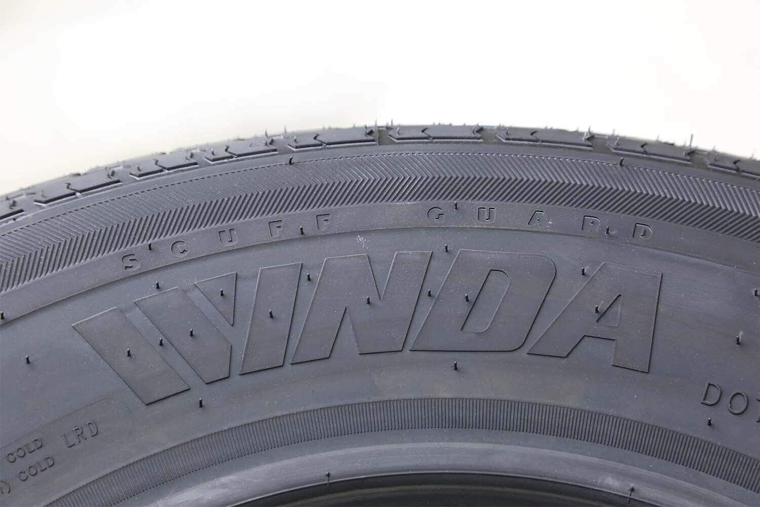 4 WINDA Trailer Tires ST235/85R16 Radial 12 Ply LR F Steel Belted w/Scuff Guard