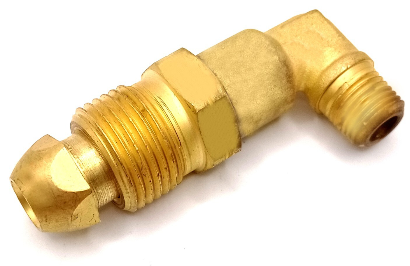 USA/AUSTRALIA Propane Gas Bottle POL L/H Adapter To 1/4″ R/H Thread End Elbow
