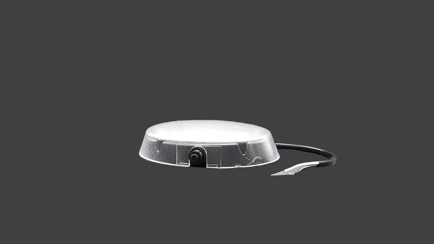 Interior Light Surface Mount Oval Black Base On/Off Switch White (E16-LBS0-1)