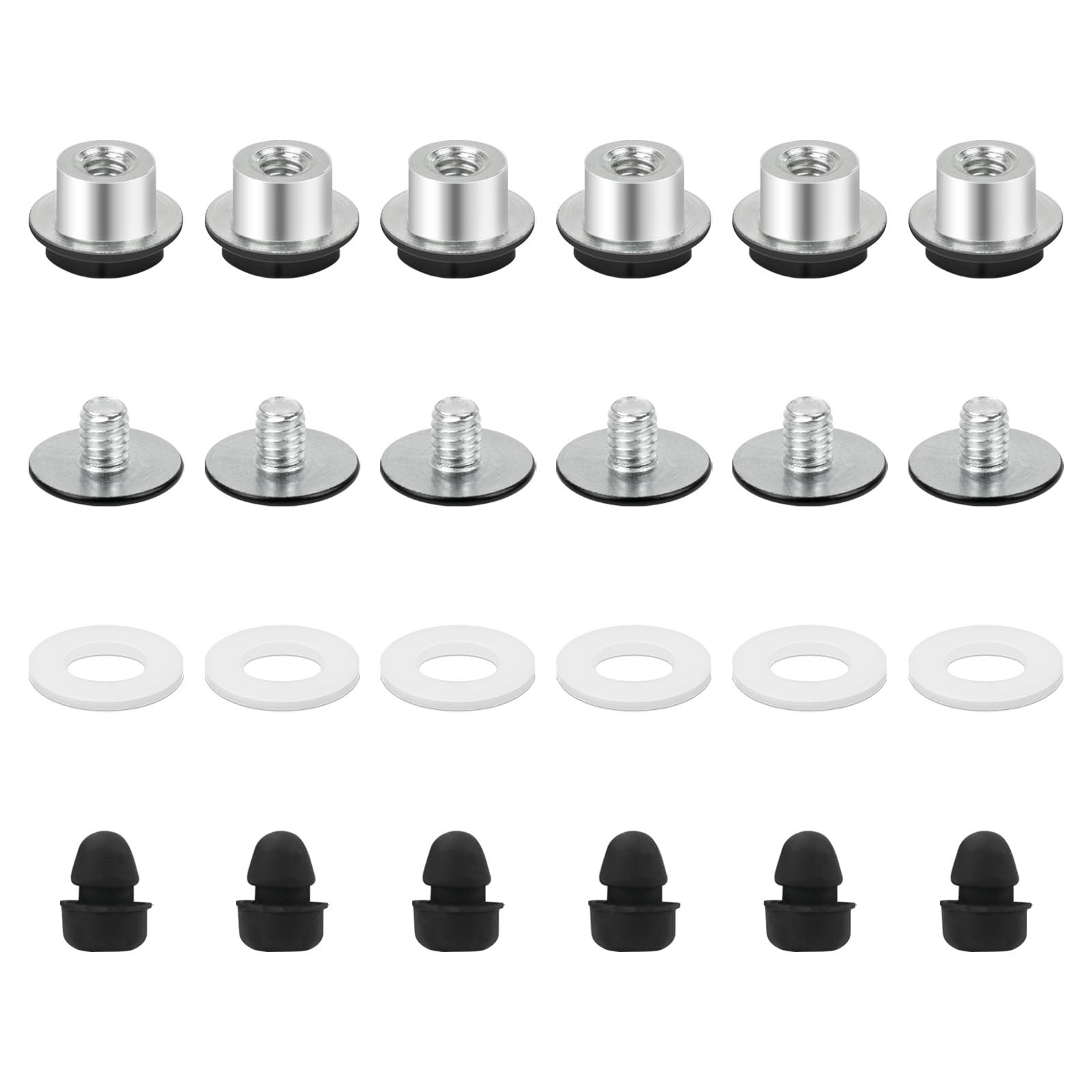 52910 RV Stove Top Cover Screws Kit for Glass Bi-Fold Range Cover, Silver
