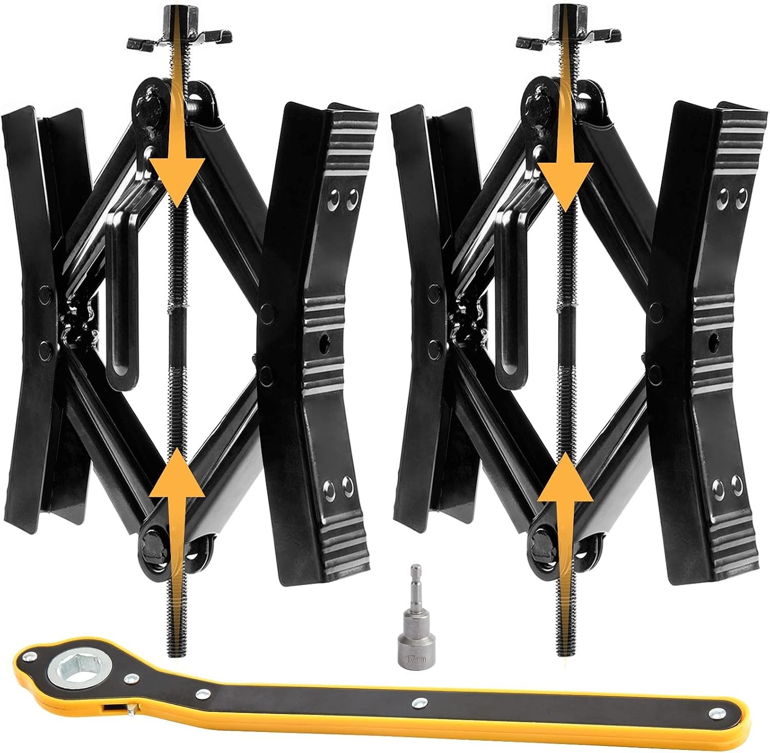 Compact & Lightweight Wheel Chock Stabilizer Set for Travel Trailers & Trucks