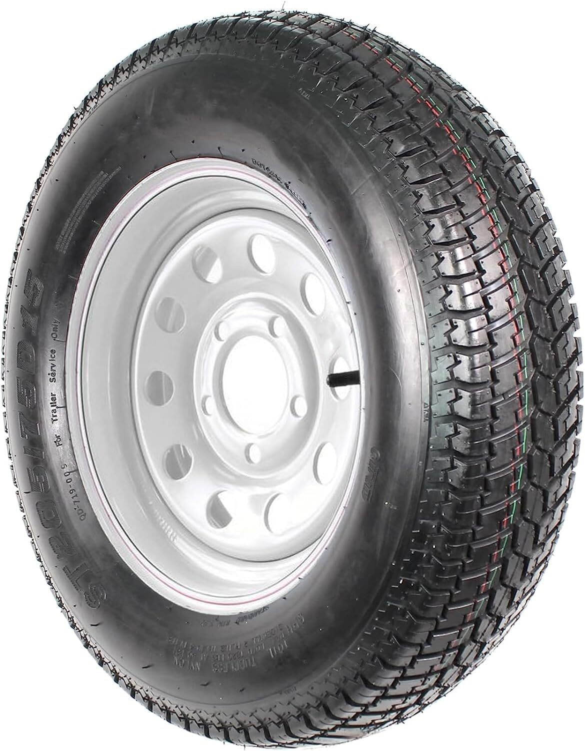 🔥Set of 4 ST205/75D15 Trailer Tires & Wheels 5Lug Load Range C 15″ Rim Fuel-sav