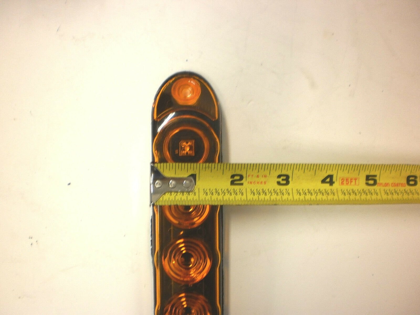 15″ Slimline 3 LED Amber Lens ID Light Bar Trailer Truck RV 80 RV