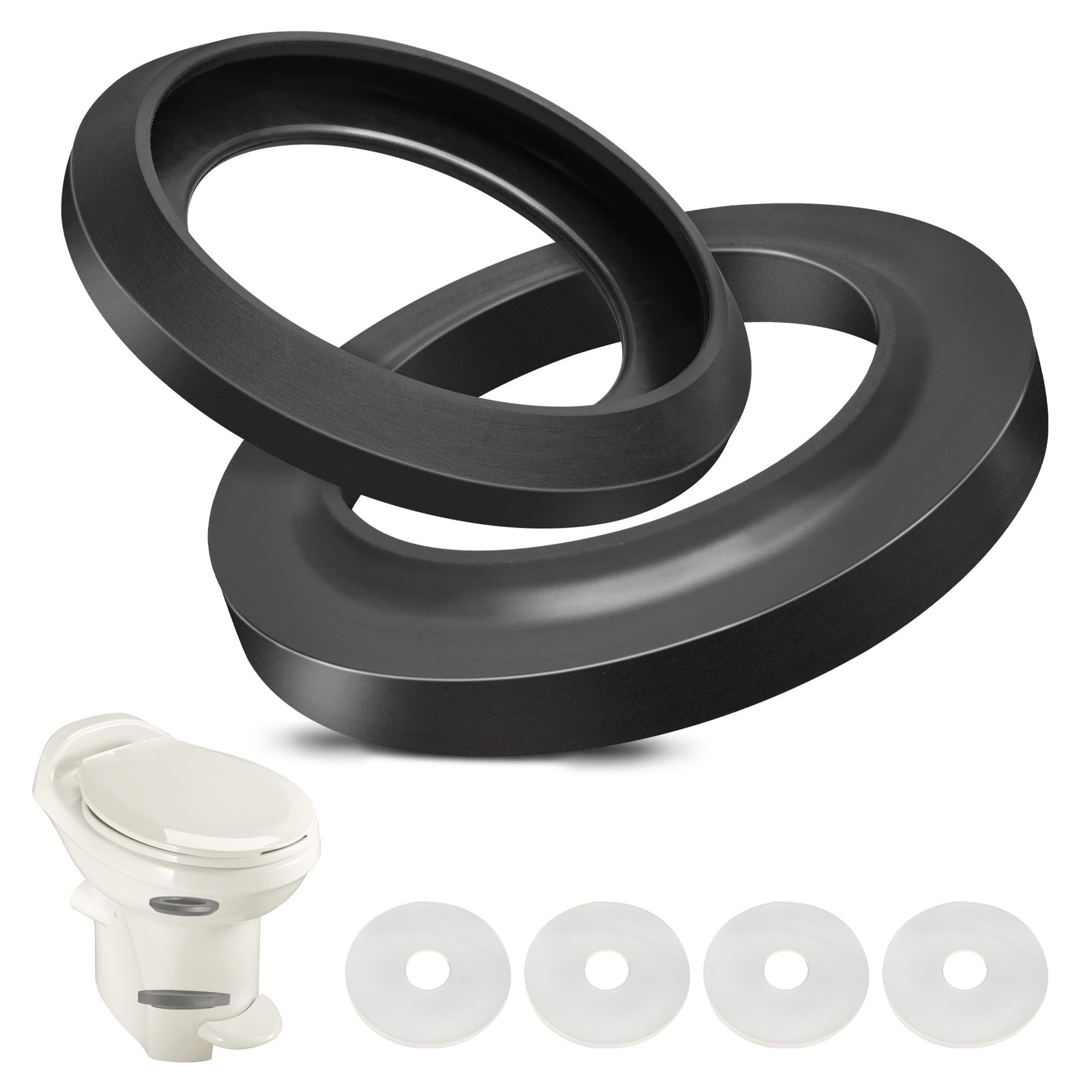 Oyviny 34120 Waste Ball Seal Kit for Thetford Style Plus & 4.8 inches, Black