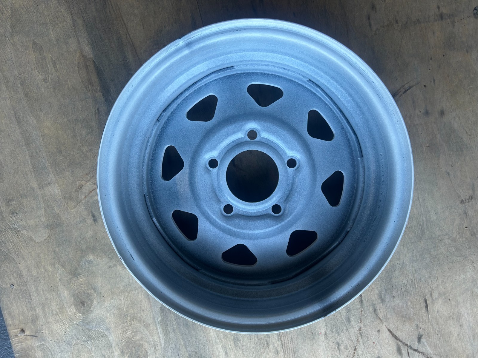 15″X6 5-5 White Spoke Trailer Wheel Free Shipping