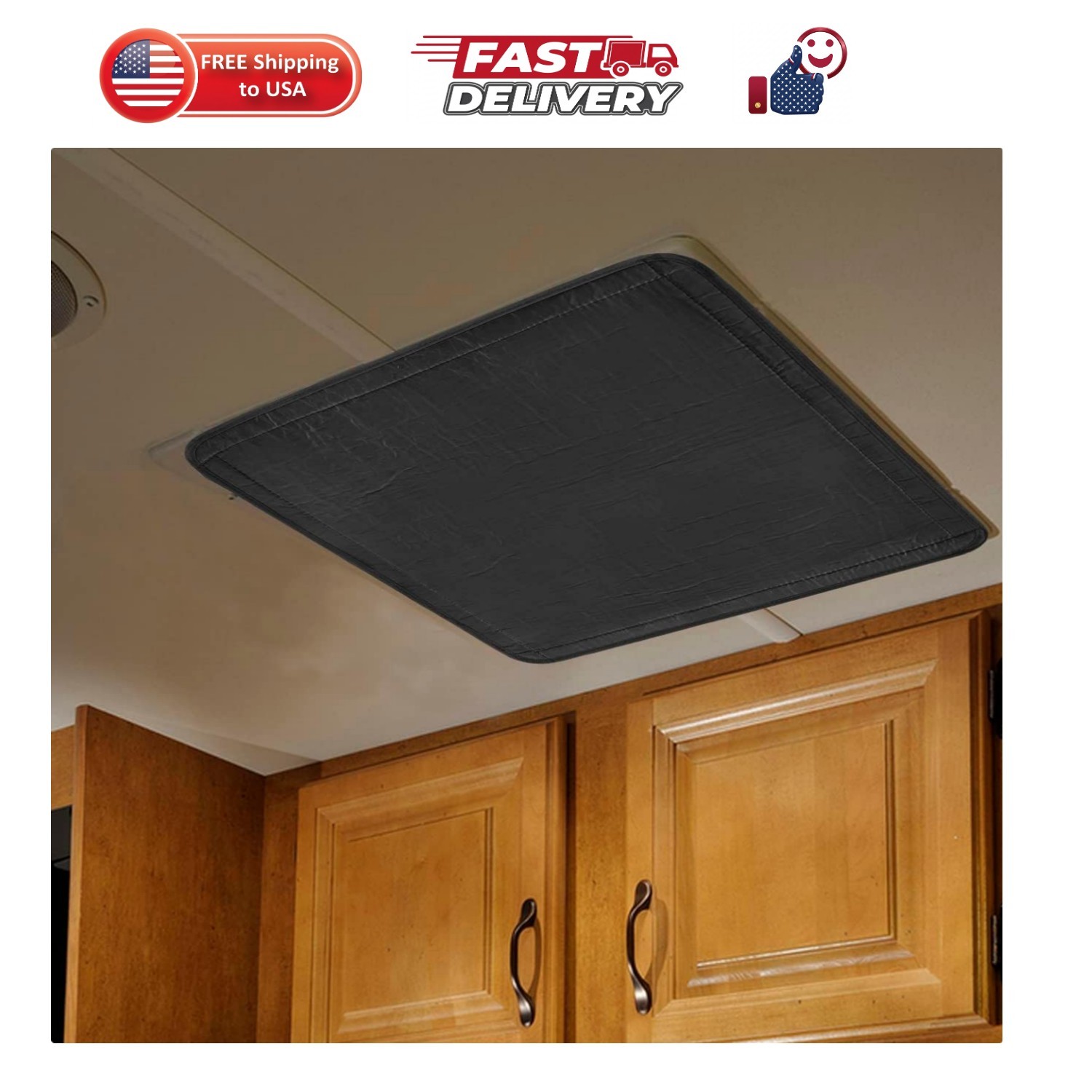 RV Skylight Insulator Shade, Blackout Interior Roof Vent Cover | Stay Cool & …