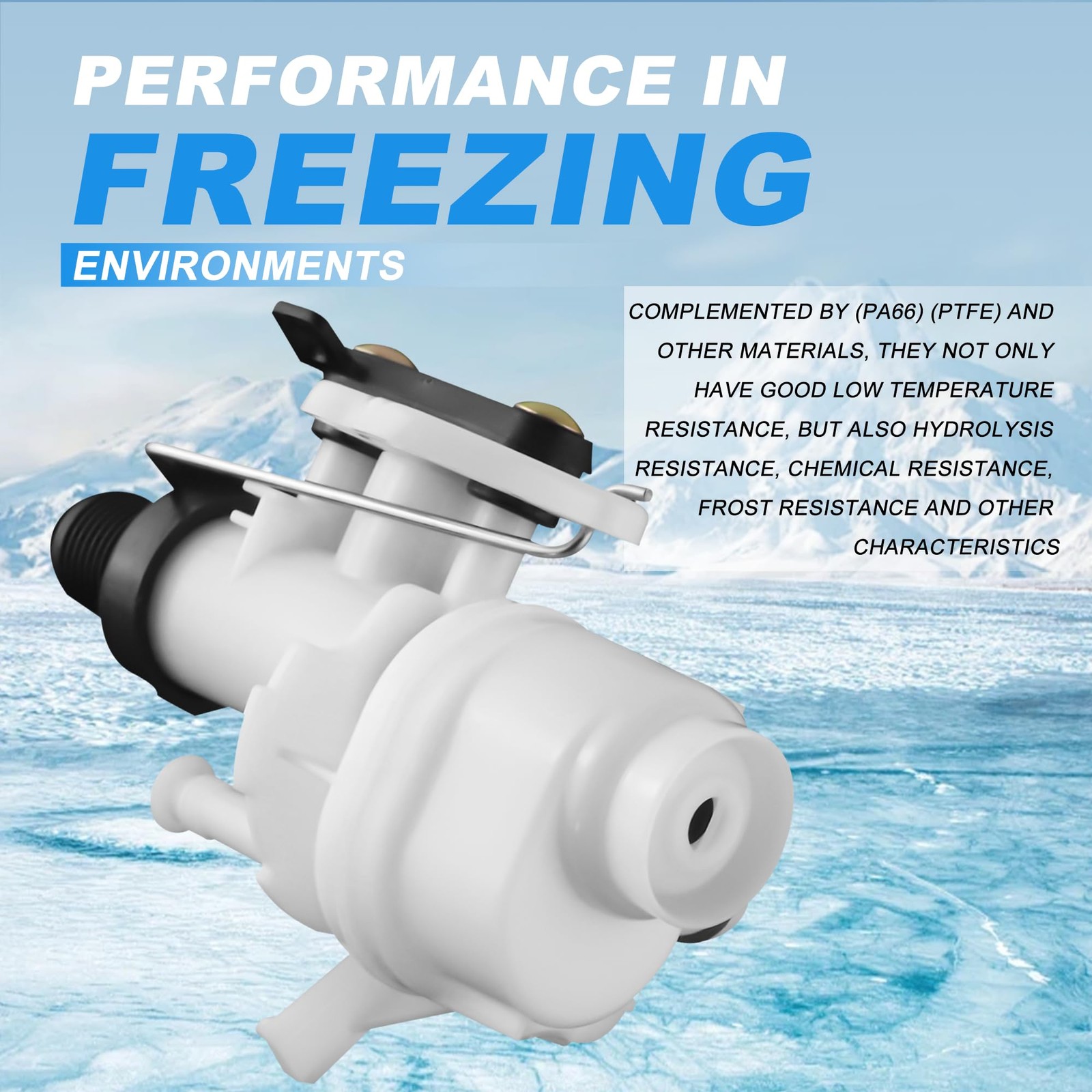 31705 31688 31687 31653 RV Toilet Water Valve kit- Freeze Resistance & Leakage-R