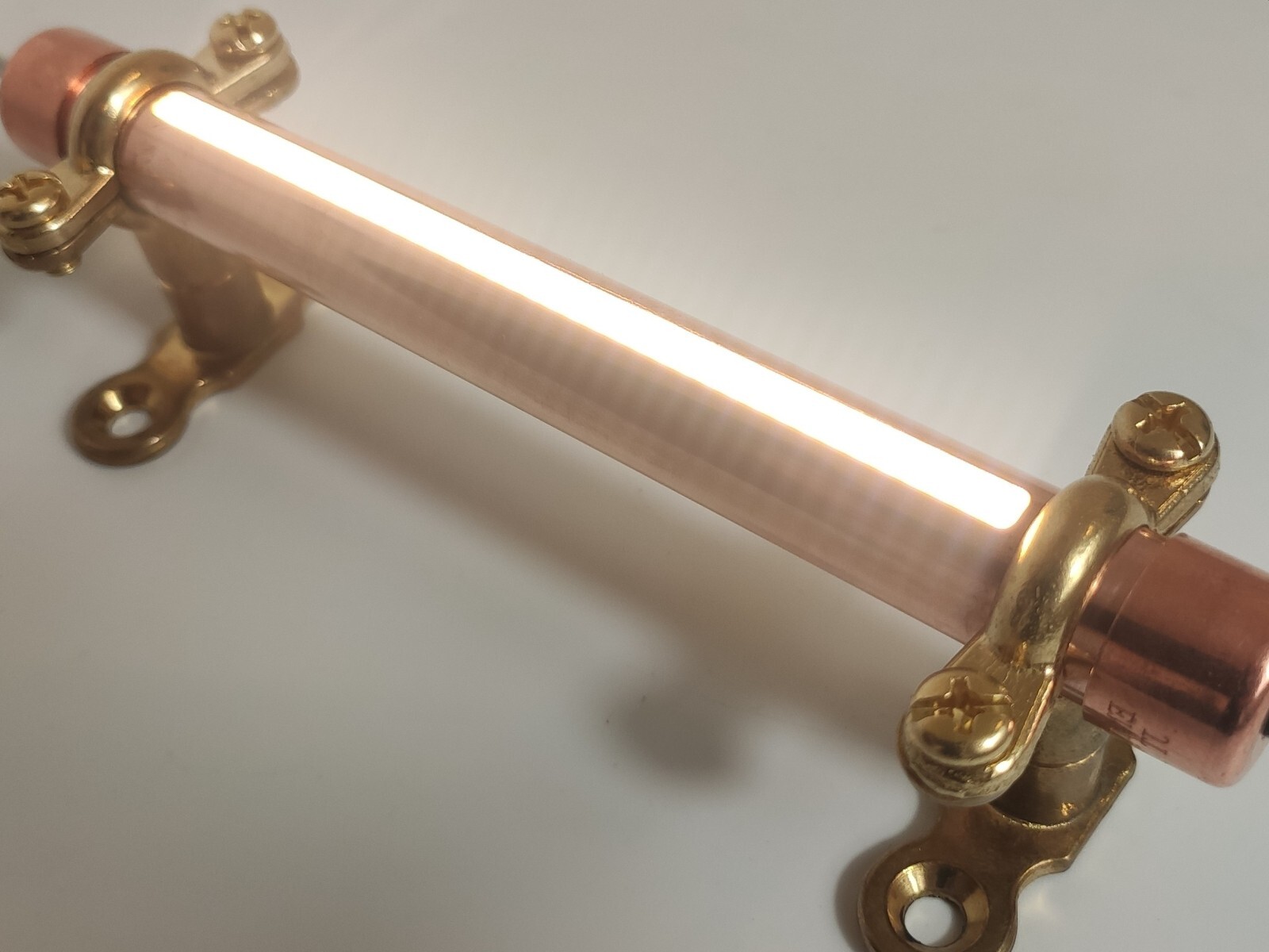 12V Continuous Beam LED Copper Light Fixture, Custom Length 12-40cm / 4-16inch.